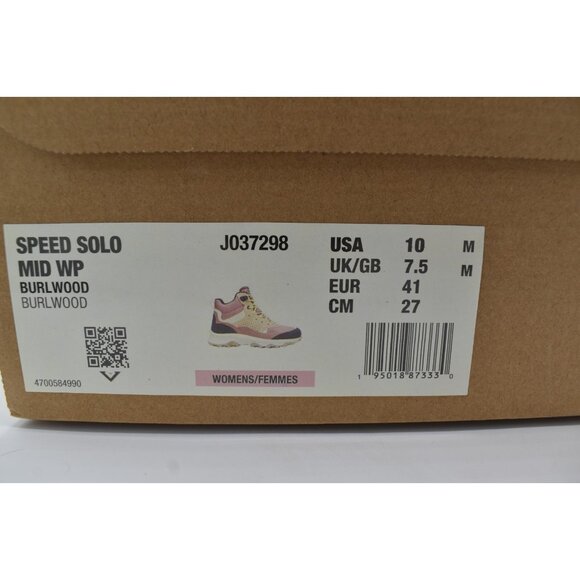 Merrell Womens Size 10 Speed Solo Mid Burlwood Waterproof Hiking Boots Shoes - Picture 11 of 11